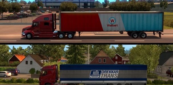 Compares semi-trailer lengths between ATS and ETS