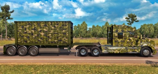 ARMY CONTAINER + KENWORTH T680 SKIN