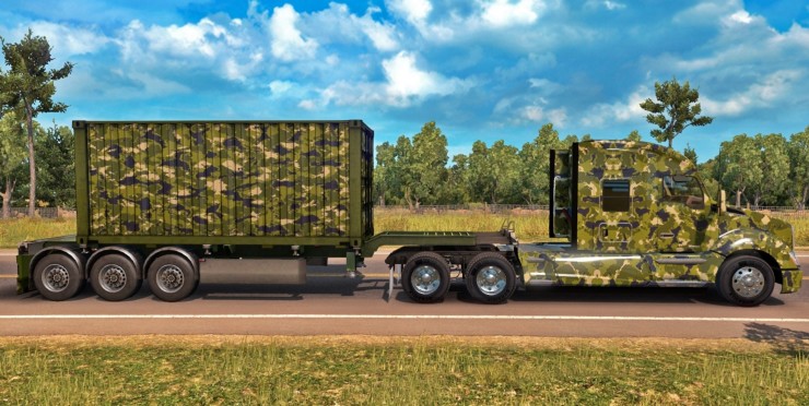 ARMY CONTAINER + KENWORTH T680 SKIN