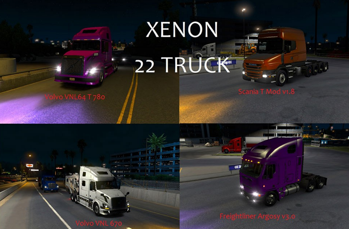 ATS 22 Trucks Xenon Gold Violet Pack v 2.0