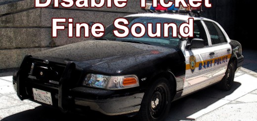 Disable Ticket Fine Sound