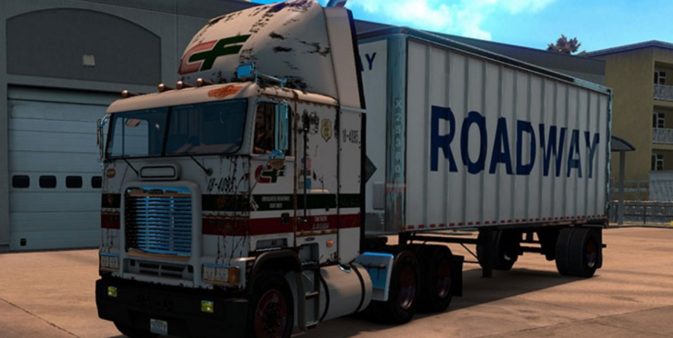 FREIGHTLINER FLB CONSOLIDATED FRIGHTWAYS PAINTJOB SKIN