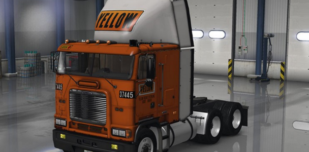 Freightliner FLB Yellow Fright System Skin1