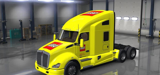 LEGO TOY COMPANY FOR KENWORTH T680 AND PETERBILT 579 SKIN