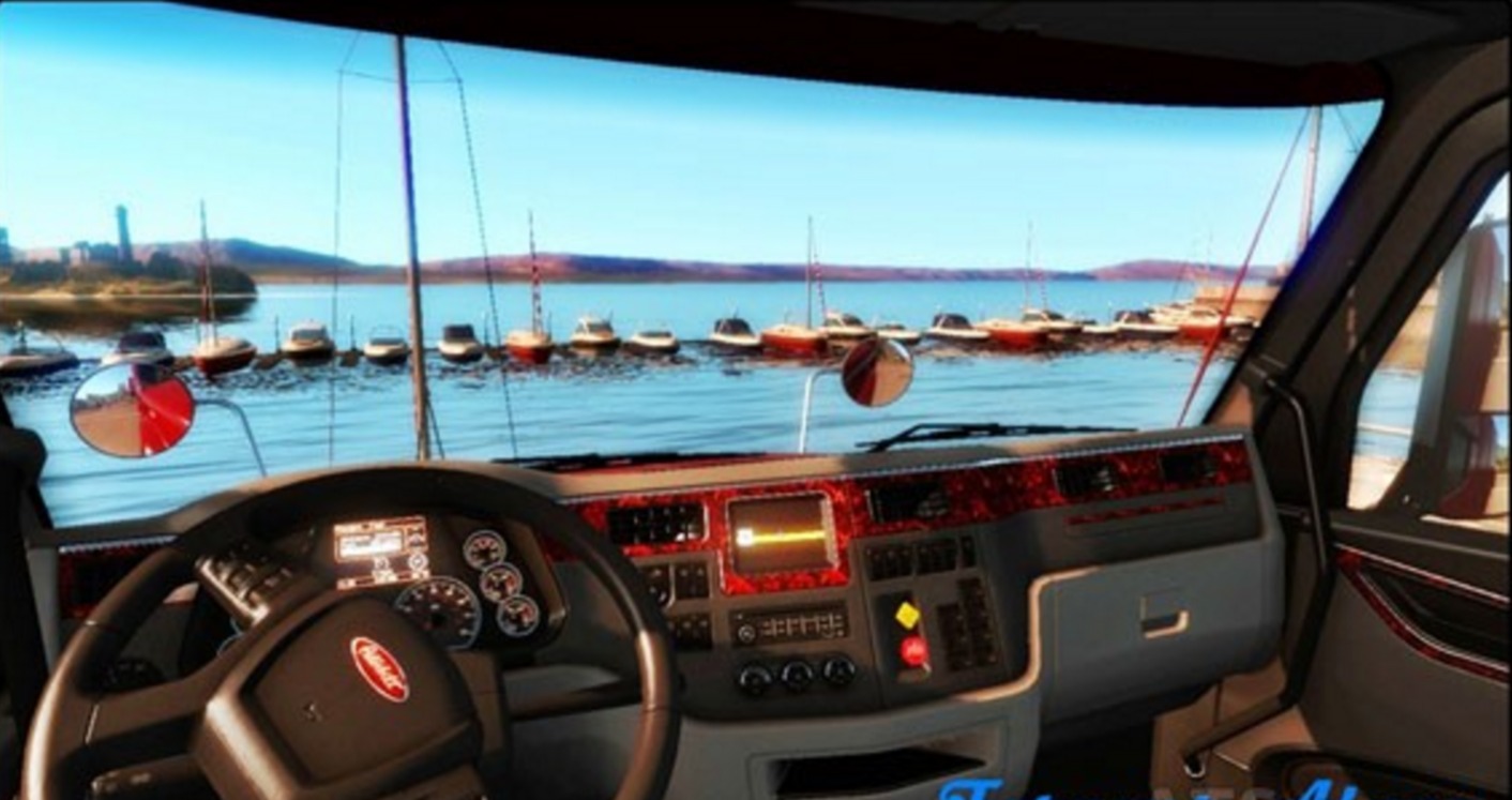 Peterbilt 579 Nacre Interior American Truck Simulator Mod