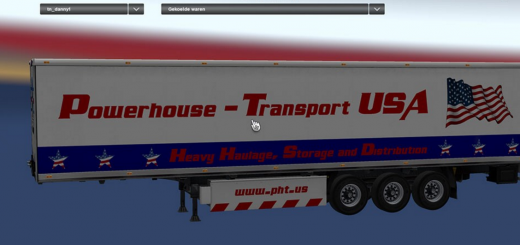 Powerhouse Transport Fridge Trailer (European conversion for ATS)