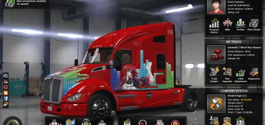 Rias Gremory Skin for Kenworth T680 2
