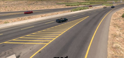 Road Yellow Lines Mod 2