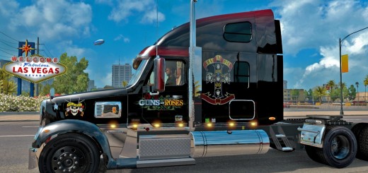 Guns N’ Roses Freightliner Coronado skin