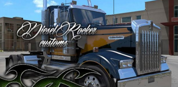 Multicolor paintjob for Kenworth W900 ATS