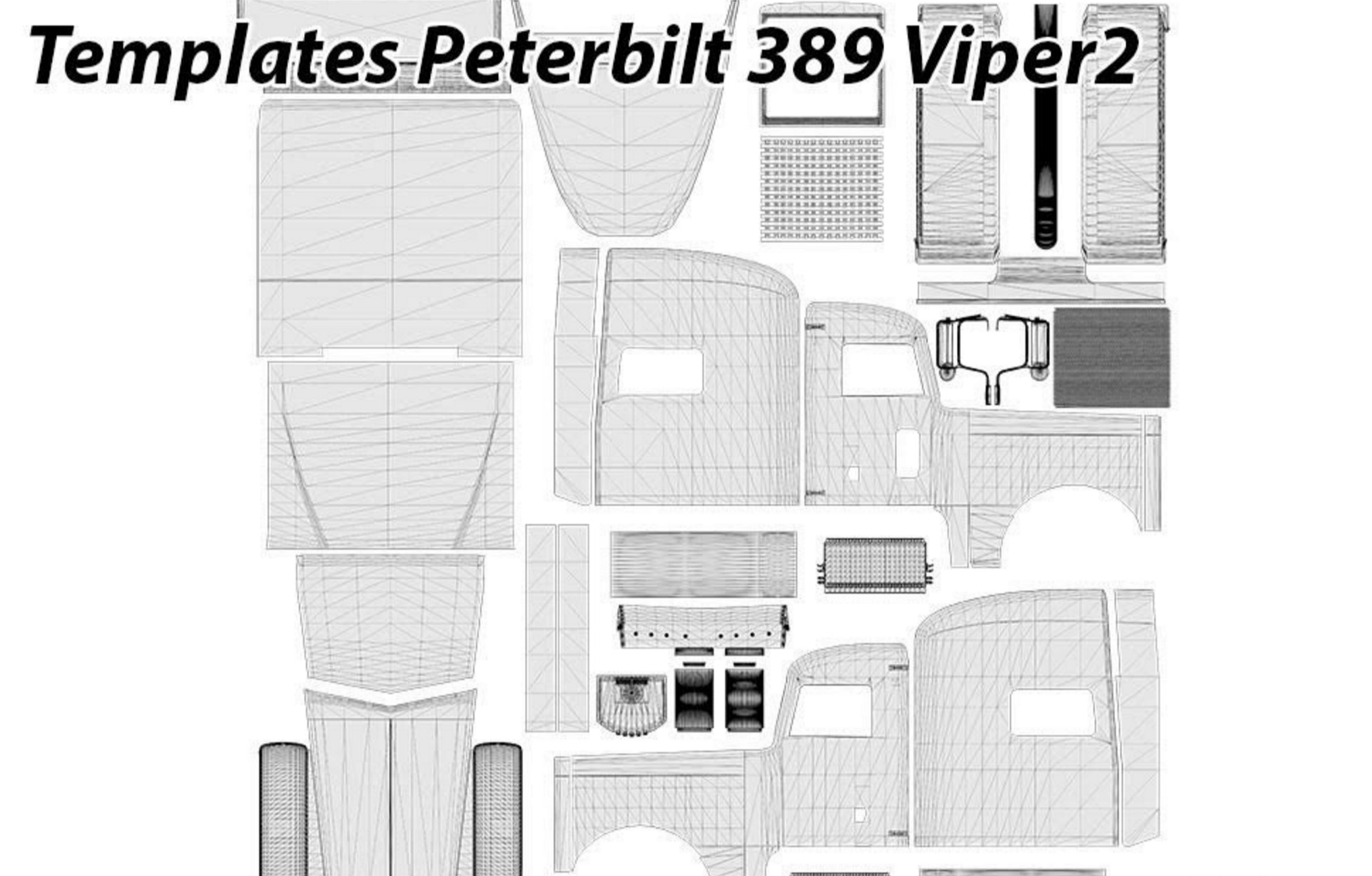Peterbilt 389 Viper2 Templates (2)
