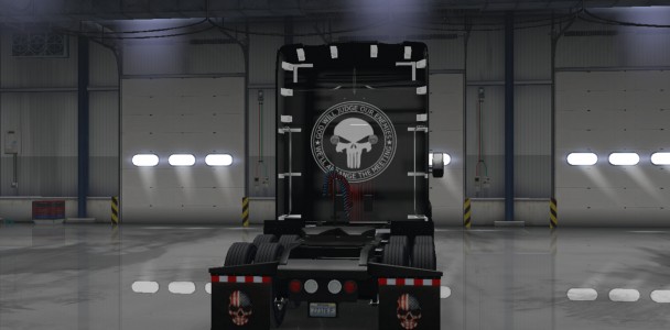 Punisher Skin for the Kenworth T680 3