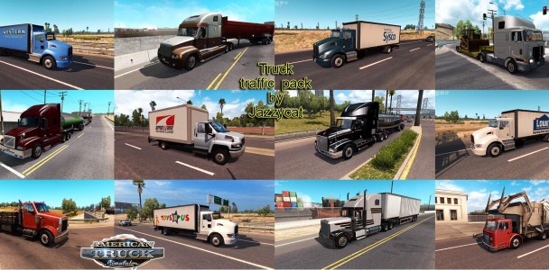 TRUCK TRAFFIC PACK BY JAZZYCAT V1.4 ATS  3
