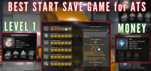 Best Start Save Game (with money and skills)