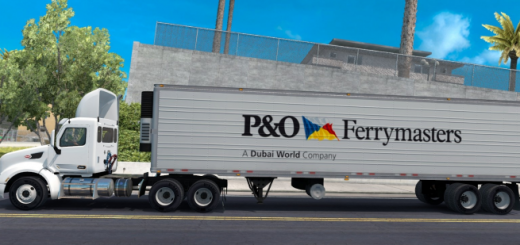 P&O Ferrymasters trailer