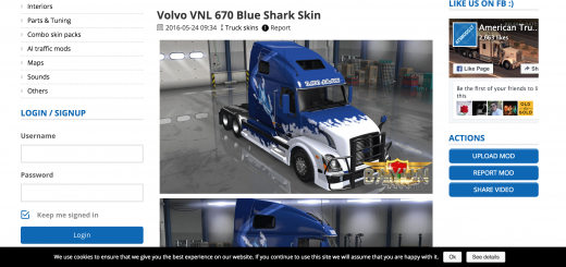 Volvo VNL 670 Blue Shark Skin (1)