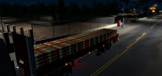 Red cement Trailer