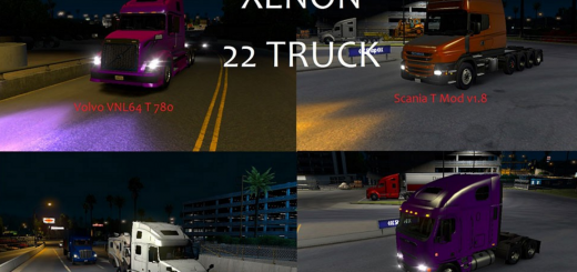 ATS 22 Trucks Xenon Gold Violet Pack v 2.0